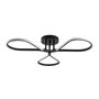 Opviq Damla - 13541 Lámpara de araña negra de metal